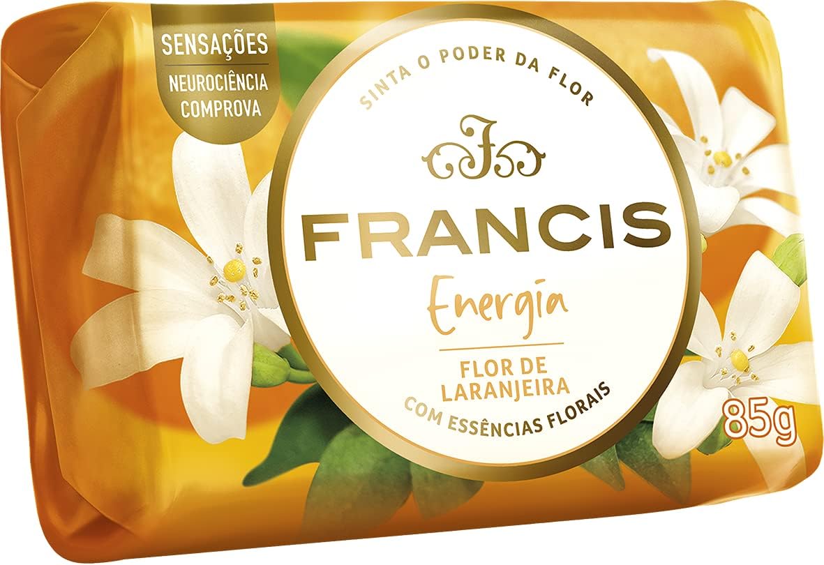 Sabonete Barra Francis Suave Laranja 85G, Francis, Laranja